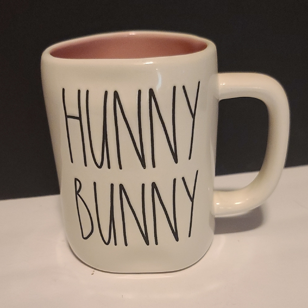 Rae Dunn Cream and Pink Bunny Mug